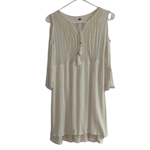 🌻 Wild Blue by Sadie Robertson Boho Cold Shoulder Top. SiZe medium - Picture 1 of 9